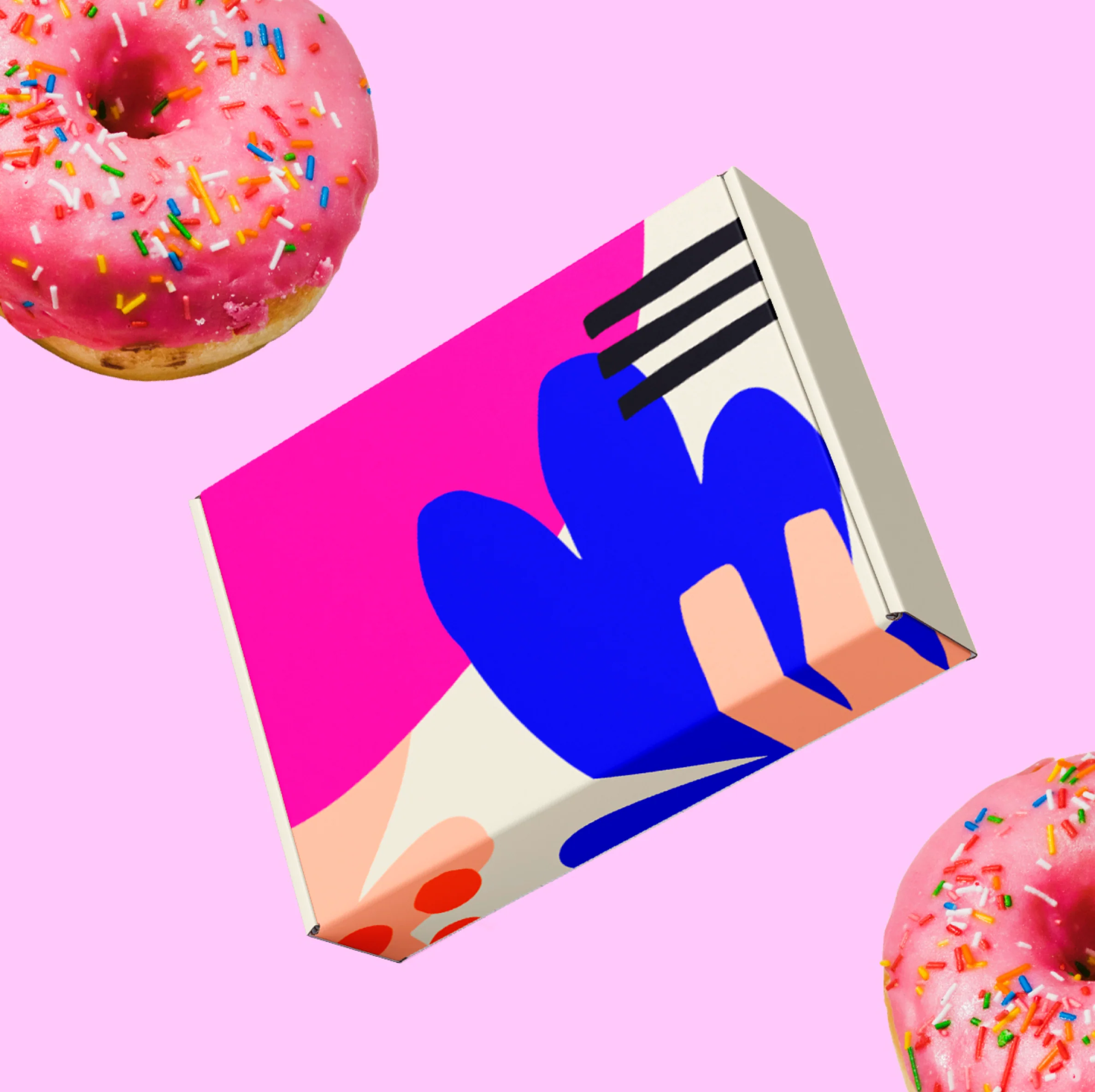 Custom Donut Boxes / Double sided printing / 4000 units